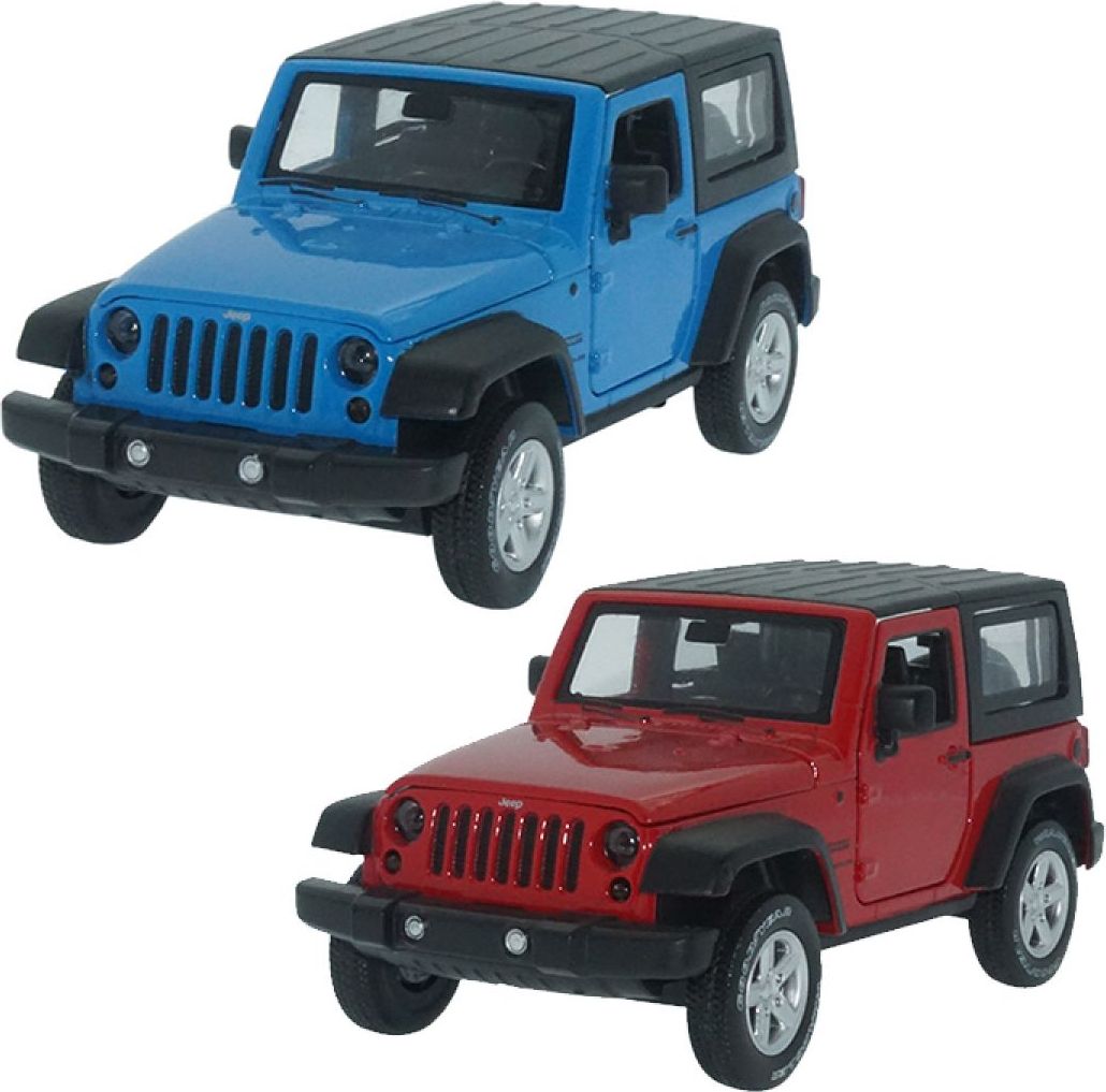 HM Studio kovový model Jeep Wrangler 1:32 - Tmavě červený - obrázek 1