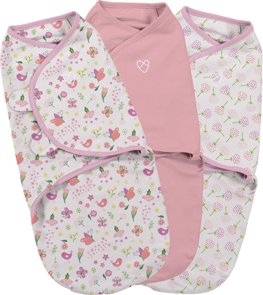 Summer Infant Zavinovačka SwaddleMe růžová sada 3ks - obrázek 1