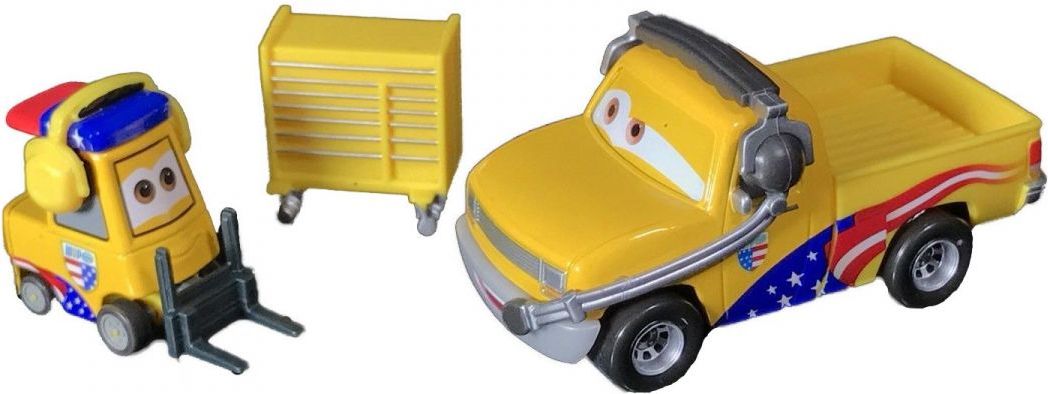 Mattel Cars 3 auta 2 ks Turbo Bullock a John Lassetire - obrázek 1