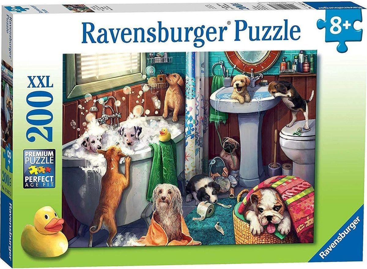 Ravensburger puzzle Psí koupel 200 XXL dílků - obrázek 1