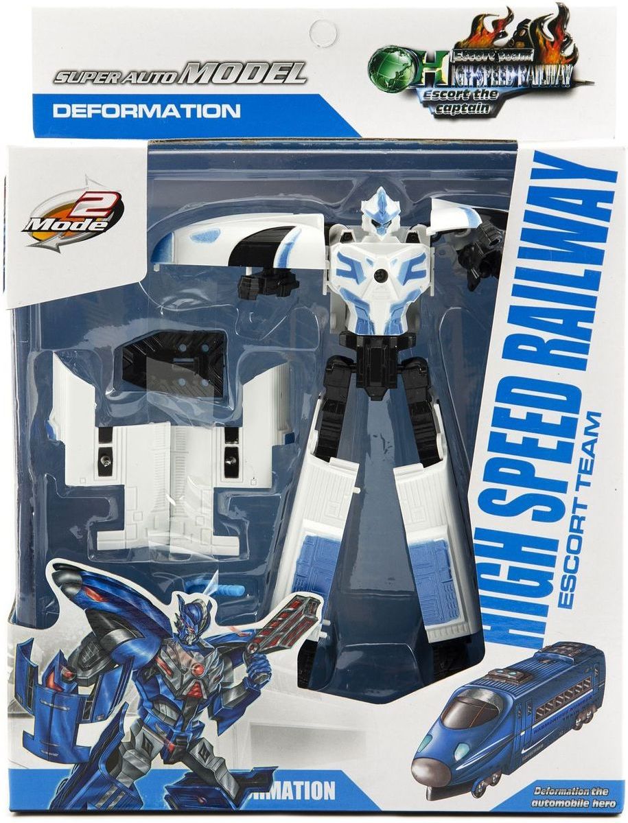 Transformer vlak plast 17 cm bílý - obrázek 1