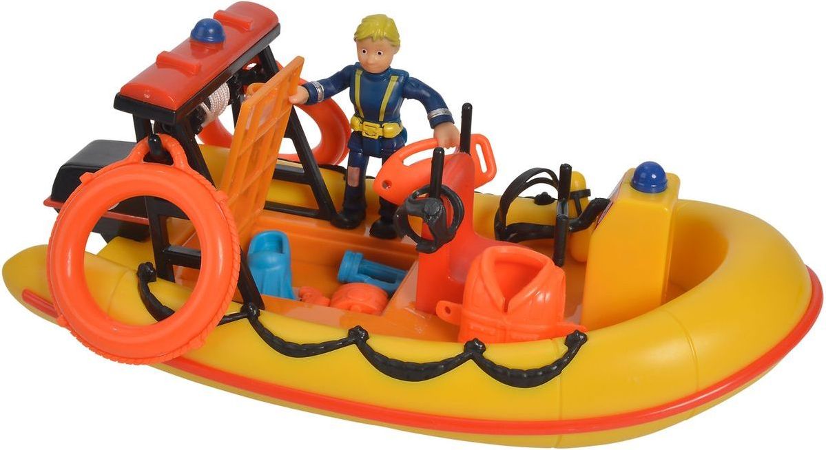 Simba Požárník Sam Záchranný člun Neptun s figurkou - obrázek 1