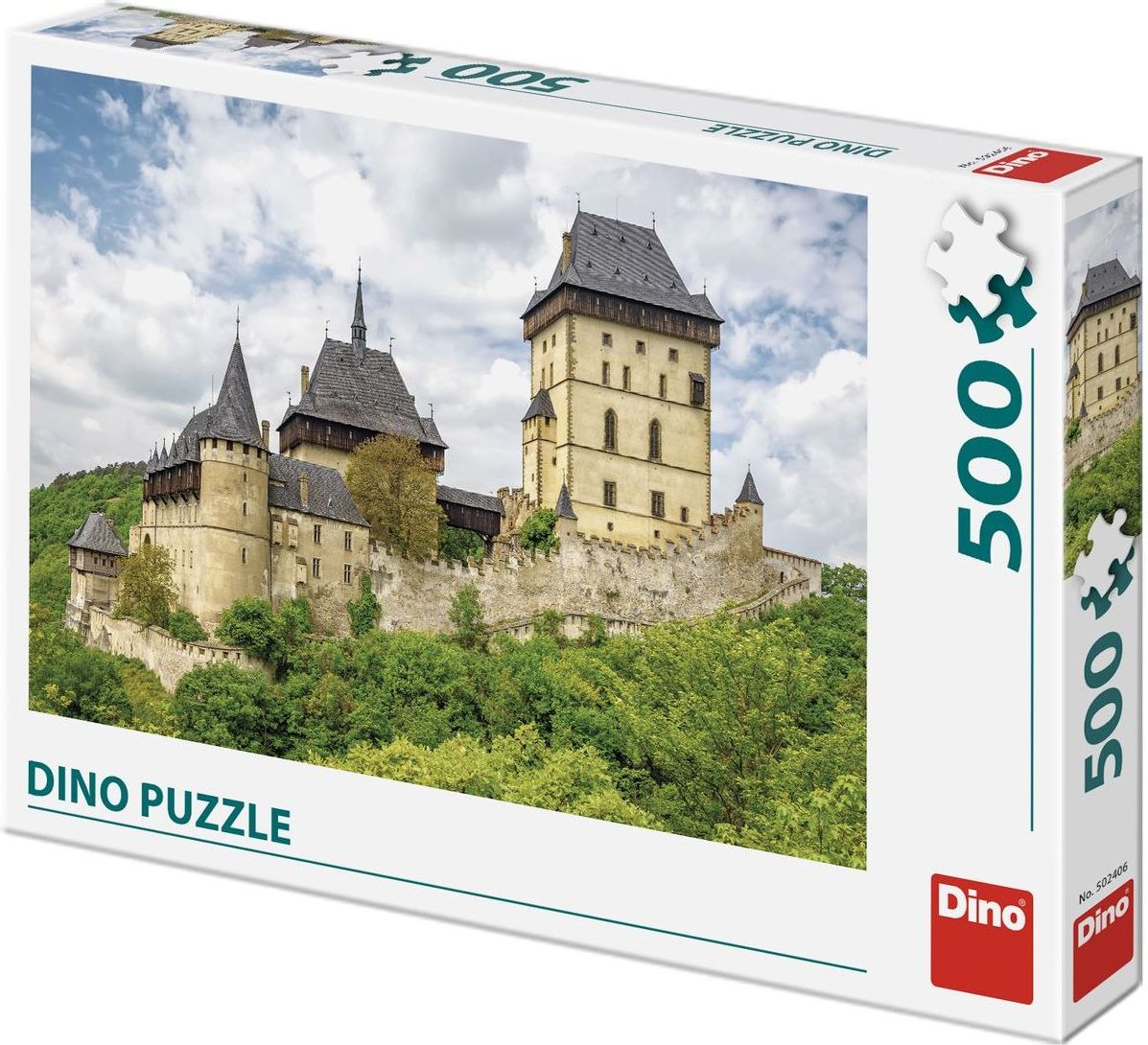 Dino Hrad Karlštejn 500 dílků puzzle - obrázek 1