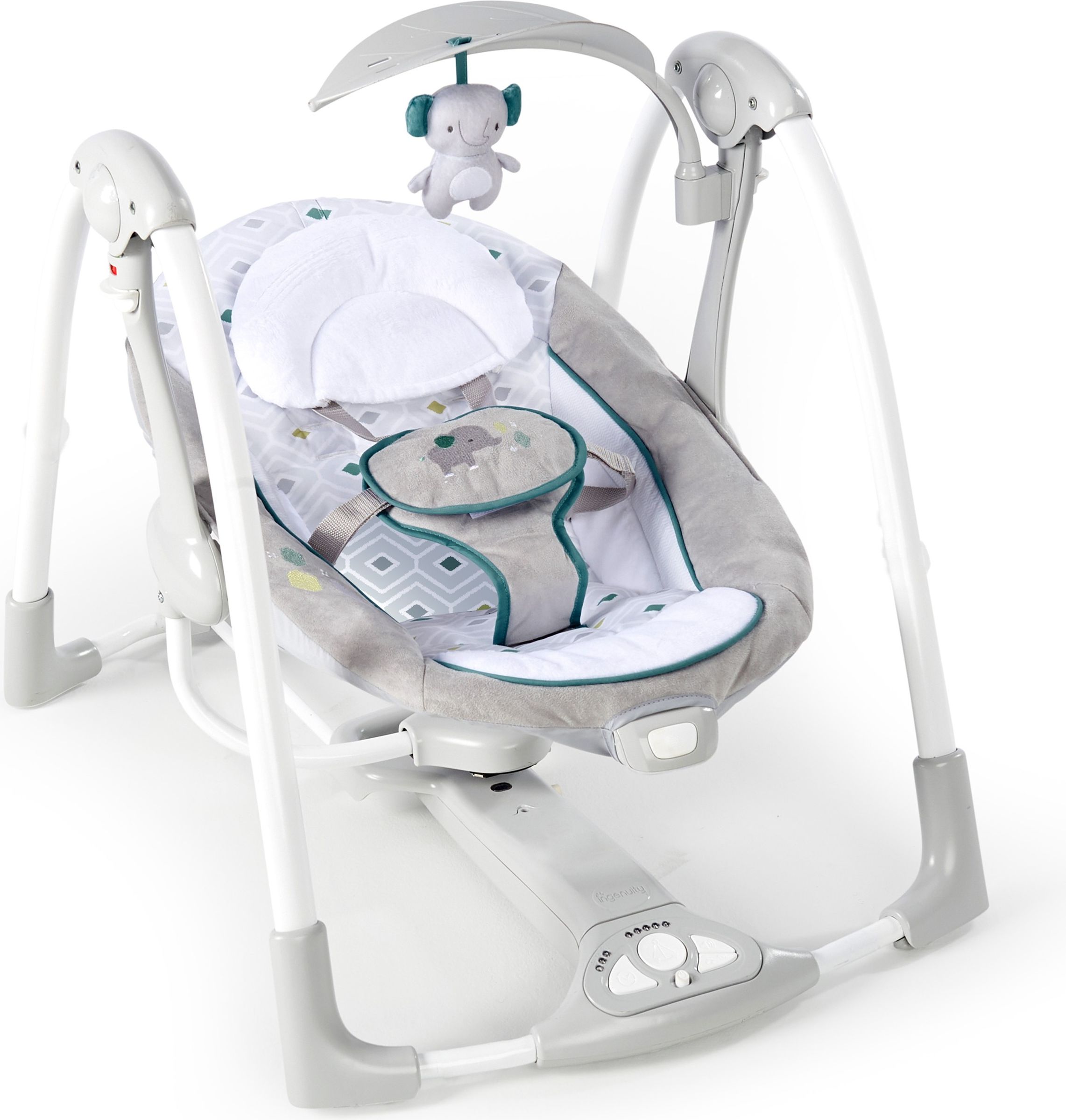 INGENUITY Houpačka konvertibilní vibrující s melodií Nash 2v1 0m+, do 9kg, 2019 - obrázek 2