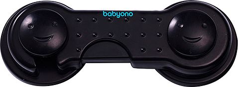 Pojistky na skřínky bez úchytů, černé 2ks, Baby Ono - obrázek 1