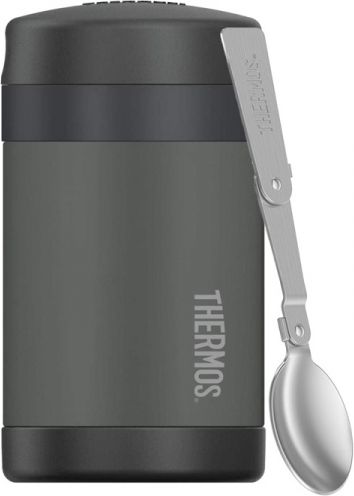 Thermos Dětská termoska na jídlo s lžící - černá - obrázek 1