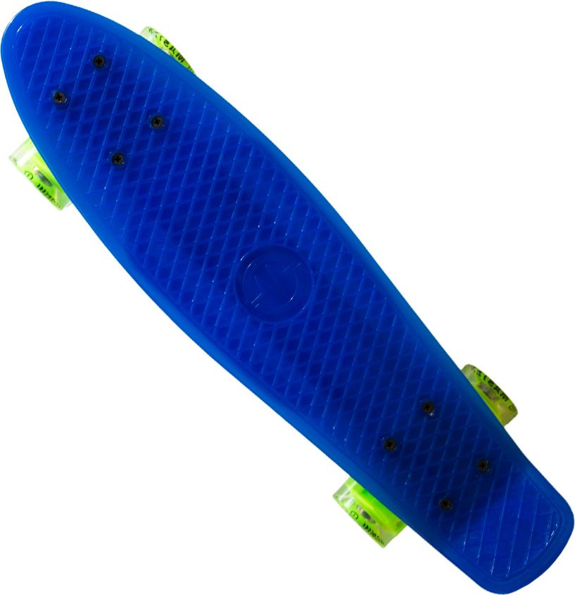 Plastik Board MASTER 22" se svítícími kolečky - modrý - obrázek 1