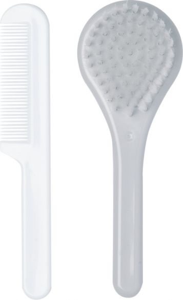 Luma Dětský hřeben a kartáč - Nylon Light Grey - obrázek 1