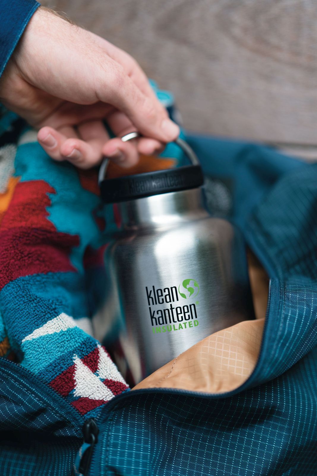 Klean Kanteen TKWide w/Wide Loop Cap - Brushed Stainless 1900 ml uni - obrázek 2
