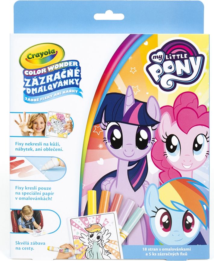 LOLA BABY ALBI Crayola Zázračné omalovánky My little Pony - obrázek 1