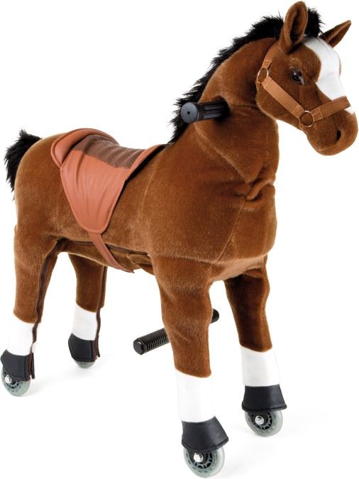 Legler pohyblivý dětský jezdecký kůň hříbě na kolečkách - obrázek 1