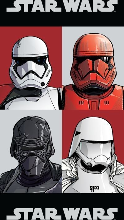 JERRY FABRICS Osuška Star Wars 9 Check Bavlna Froté, 70/140 cm - obrázek 1
