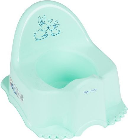 Hrající dětský nočník Bunny mátový - obrázek 1