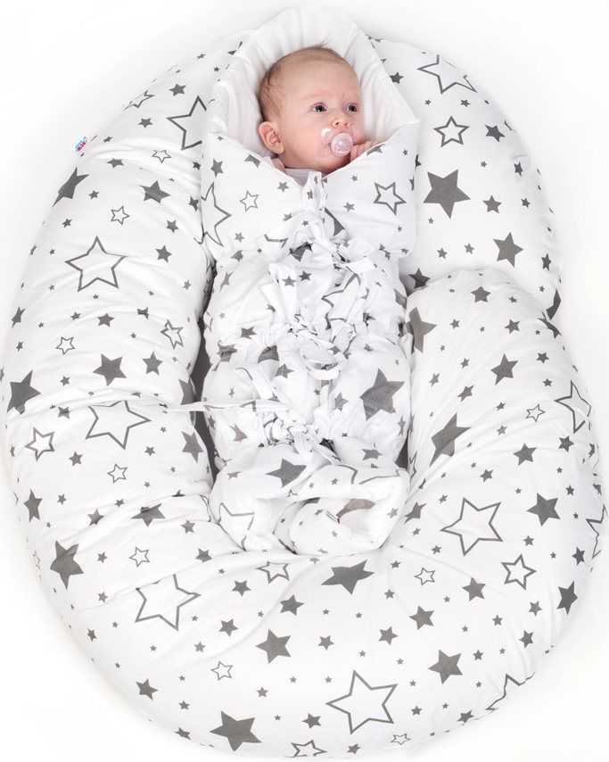 Klasická šněrovací zavinovačka New Baby šedá hvězdičky šedé - obrázek 5