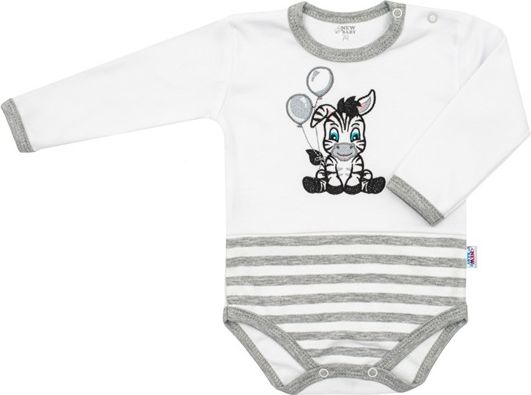 NEW BABY | New Baby Zebra exclusive | Kojenecké bavlněné body New Baby Zebra exclusive | Bílá | 80 (9-12m) - obrázek 1