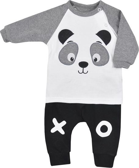KOALA | Koala Panda | Kojenecké tepláčky a tričko Koala Panda | Šedá | 86 (12-18m) - obrázek 1