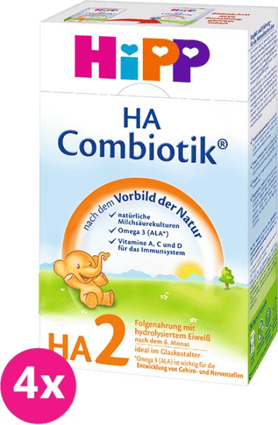 4x HIPP HA 2 Combiotik (500g) – kojenecké mléko - obrázek 1