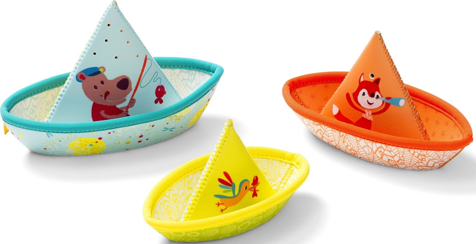 Lilliputiens Bath fun: 3 little boats uni - obrázek 1