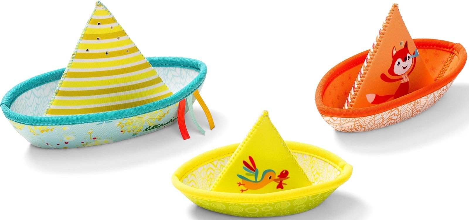Lilliputiens Bath fun: 3 little boats uni - obrázek 2