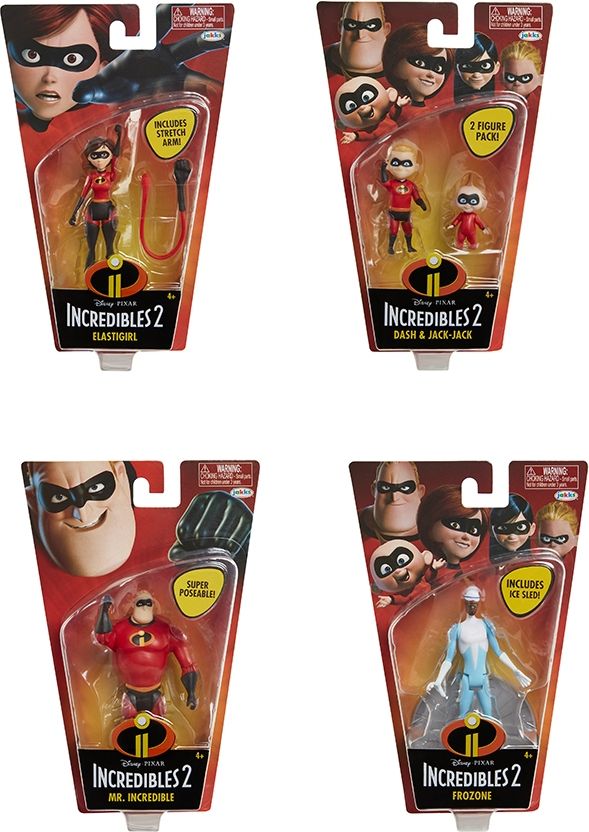 ÚŽASŇÁKOVI 2 - Figurky 10cm - Incredibles 2 - 4 druhy - obrázek 1