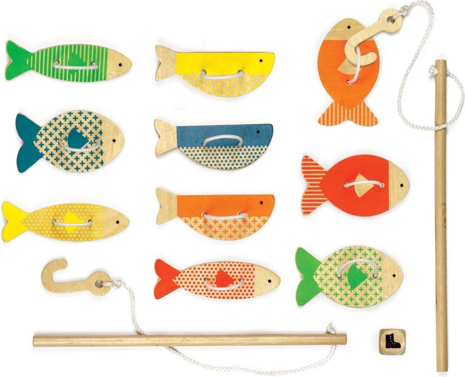Petit Collage Wooden Fishing Game - Fishing Around uni - obrázek 2