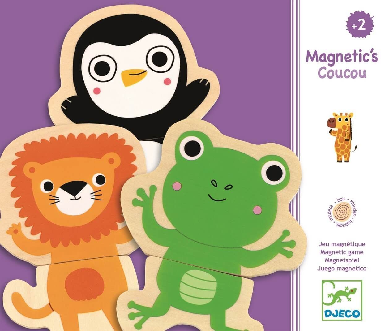 Djeco Magnety Veselá zvířátka uni - obrázek 1