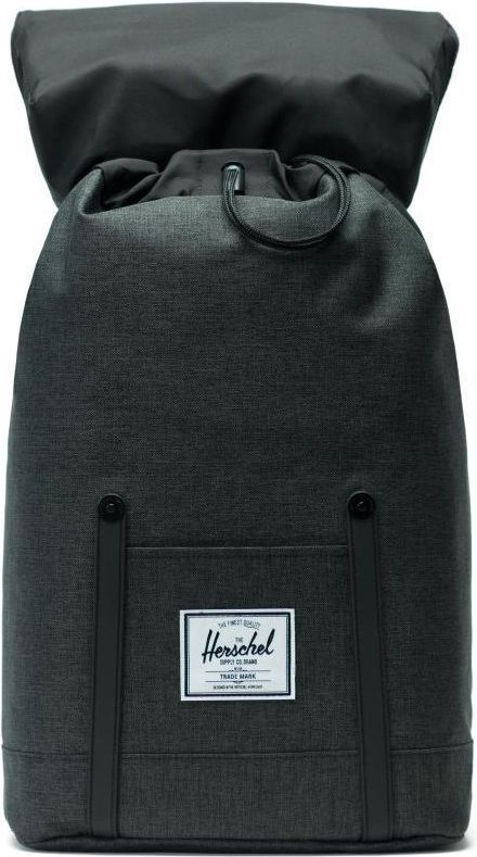 Herschel Retreat - black crosshatch/black rubber uni - obrázek 2