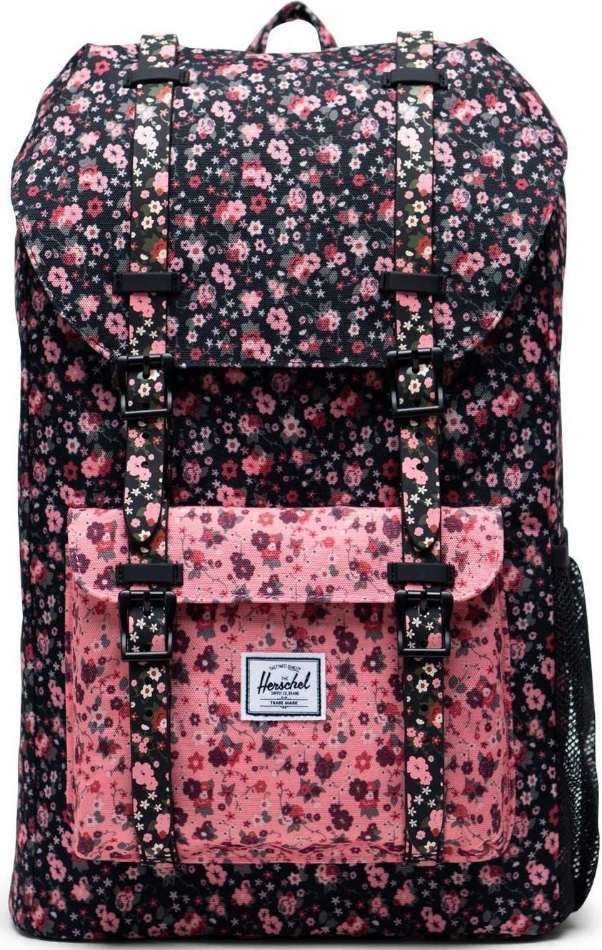 Herschel Herschel Little America Youth - multi ditsy floral black/flamingo pink uni - obrázek 1