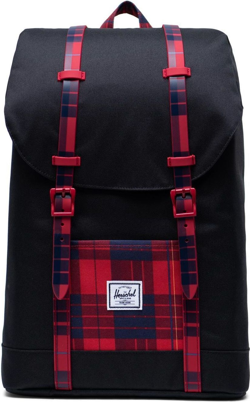 Herschel Retreat Youth - black/winter plaid uni - obrázek 1