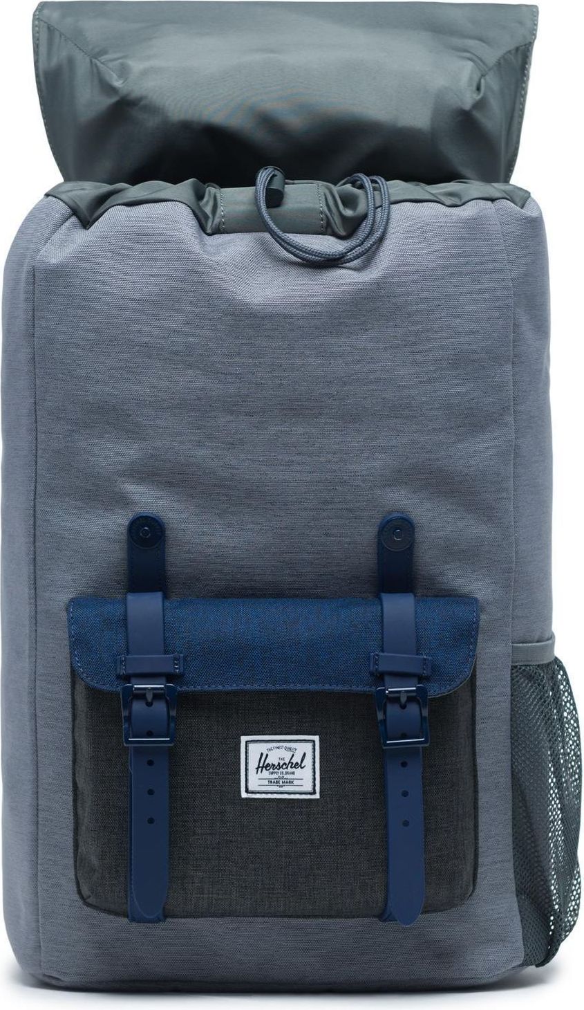 Herschel Little America Youth - mid grey crosshatch/medieval blue crosshatch/black crosshatch uni - obrázek 2
