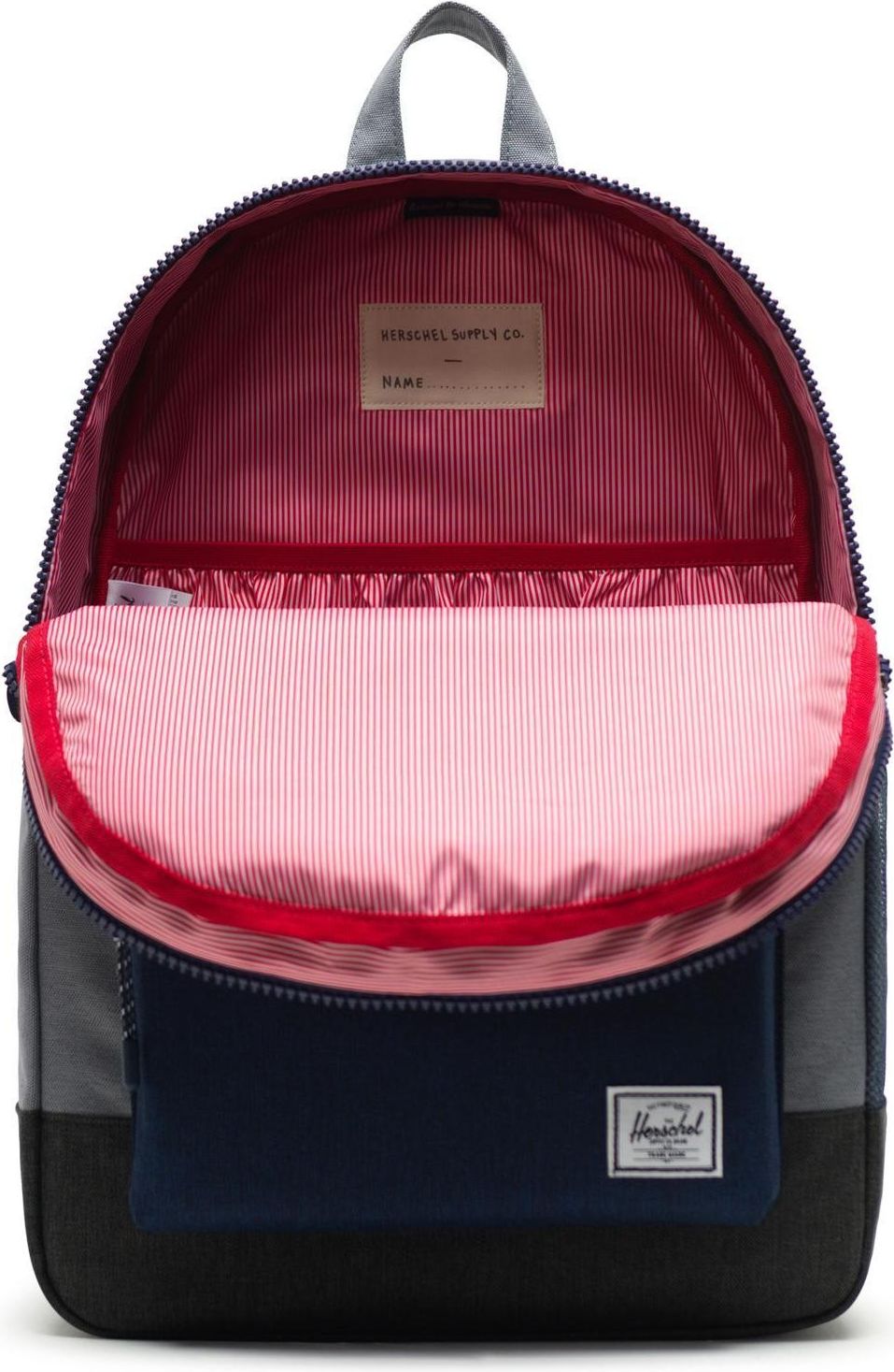Herschel Heritage Youth XL - mid grey crosshatch/medieval blue crosshatch/black crosshatch uni - obrázek 2