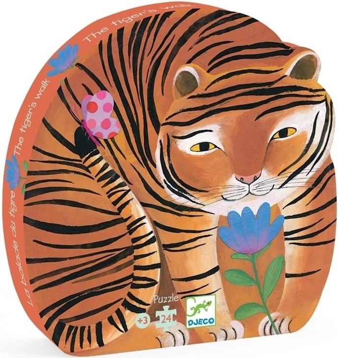 Djeco Puzzle Tiger na procházce uni - obrázek 1