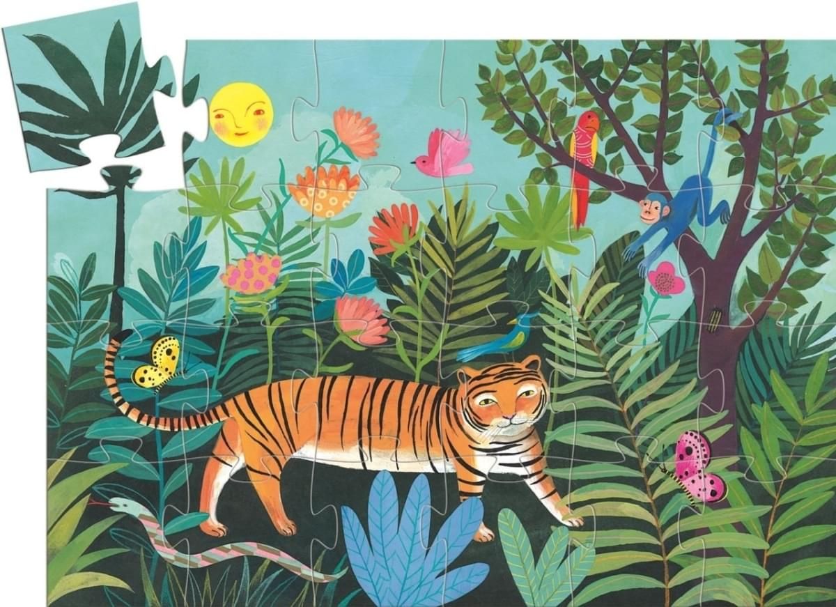 Djeco Puzzle Tiger na procházce uni - obrázek 2