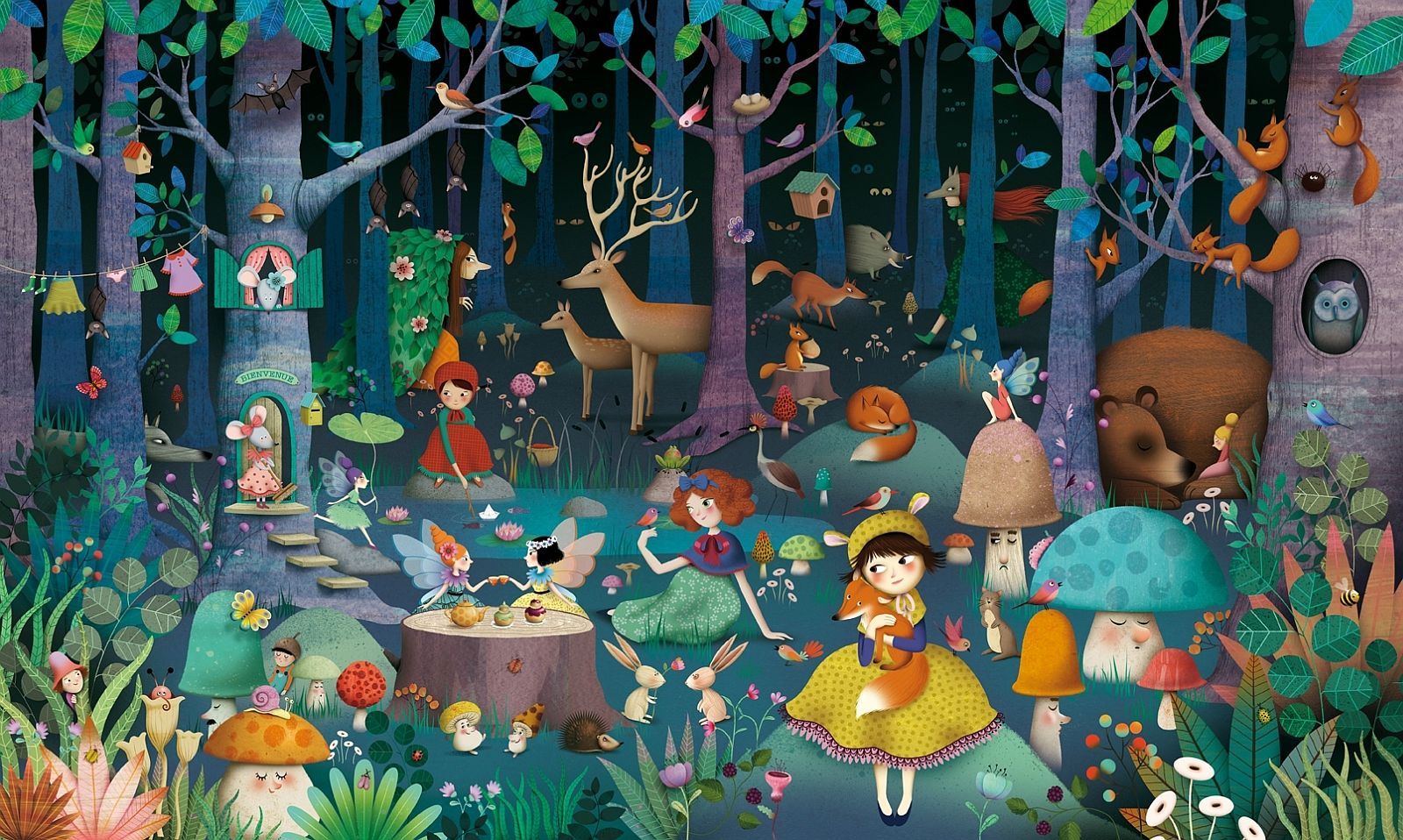 Djeco Enchanted forest multicolor uni - obrázek 1