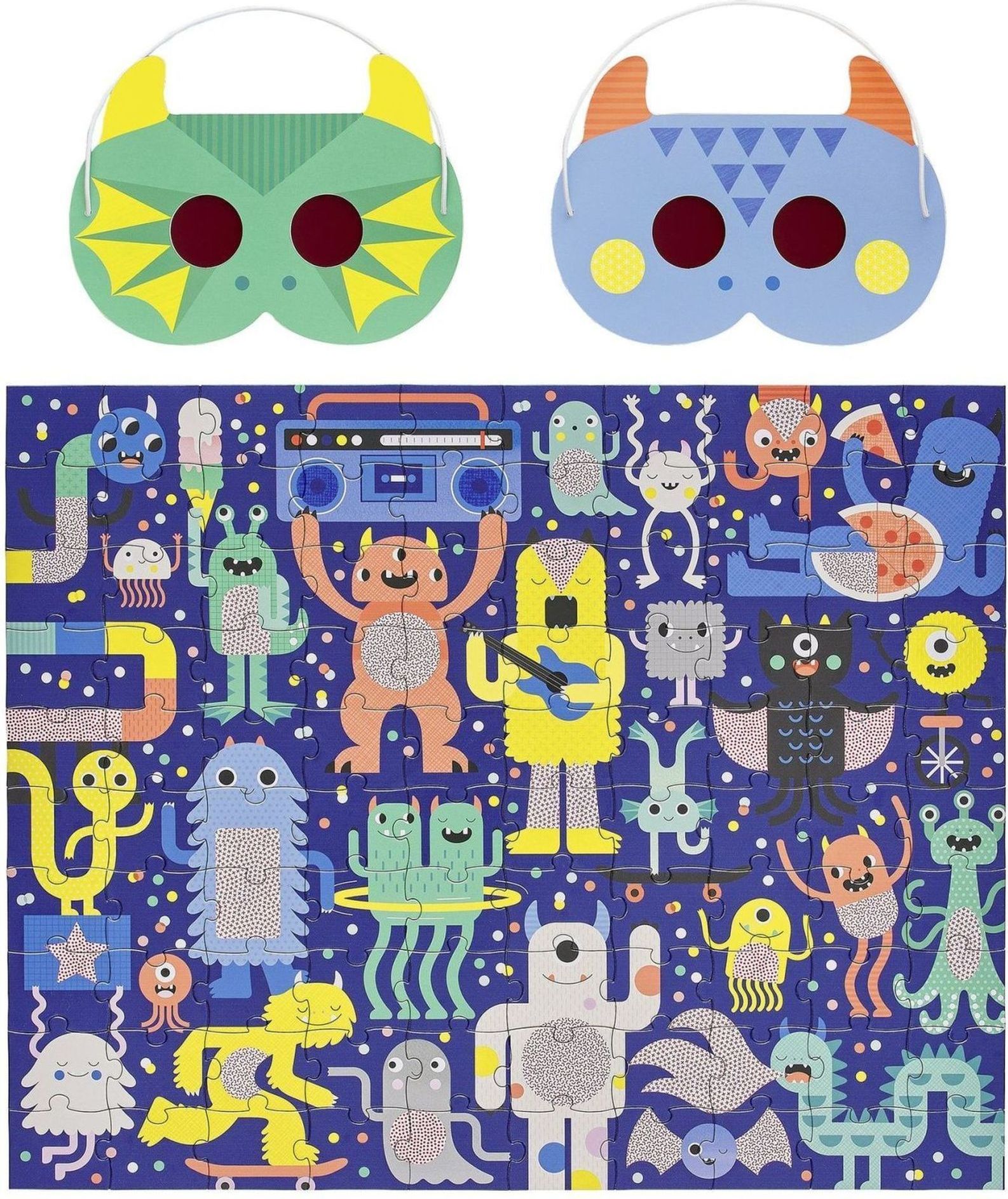 Petit Collage Decoder Puzzle - Monster Jam uni - obrázek 2