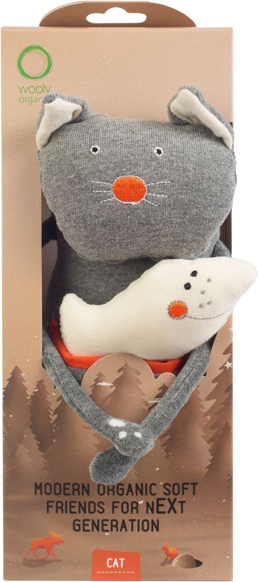 Woor Soft toy - kočka s rybou uni - obrázek 2
