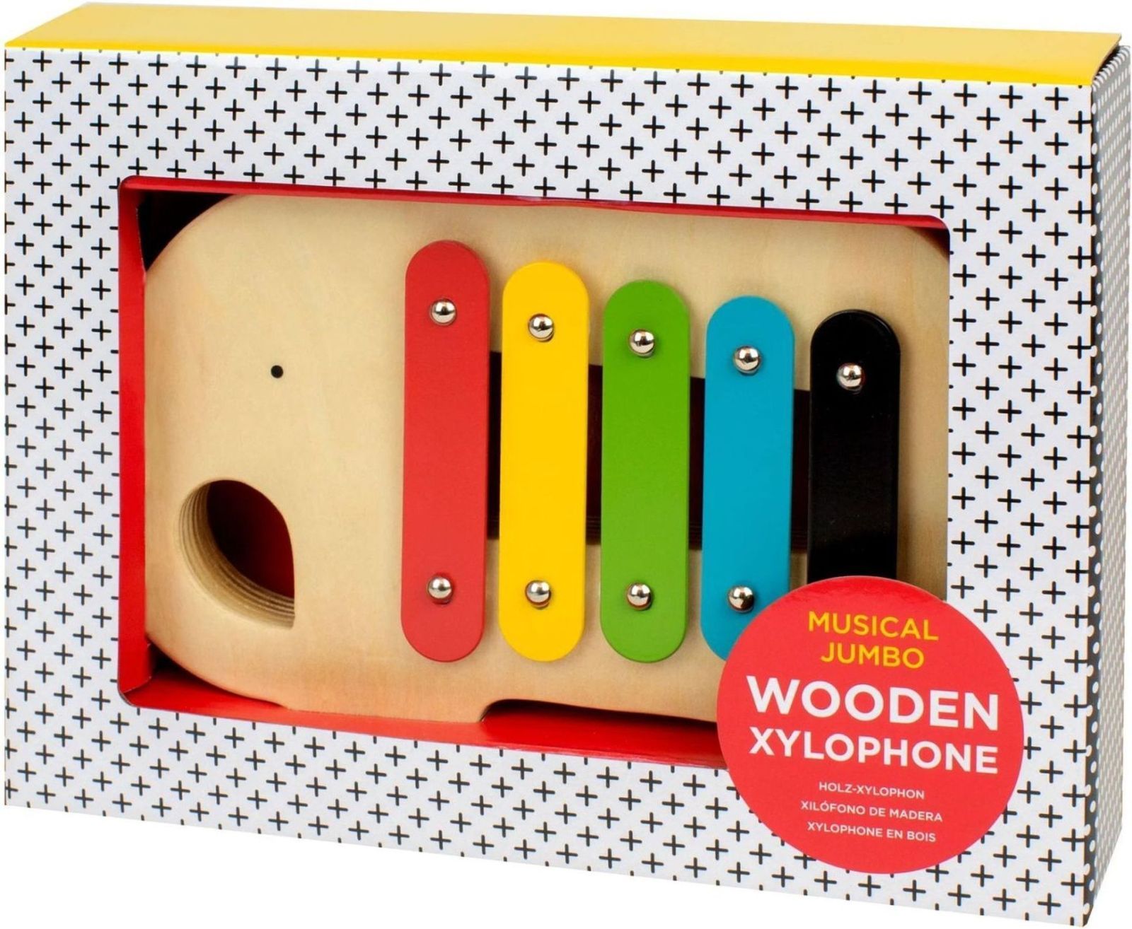 Petit Collage Wooden Xylophone Elephant uni - obrázek 2