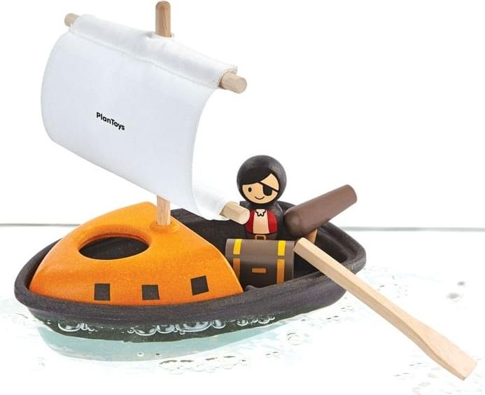 Plan Toys - Pirátská loď mini uni - obrázek 1