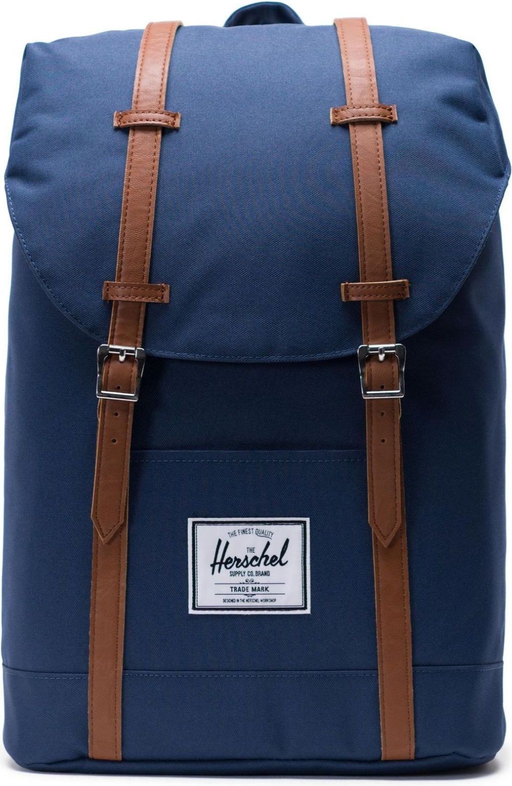 Herschel Retreat - navy/tan synthetic leather uni - obrázek 1