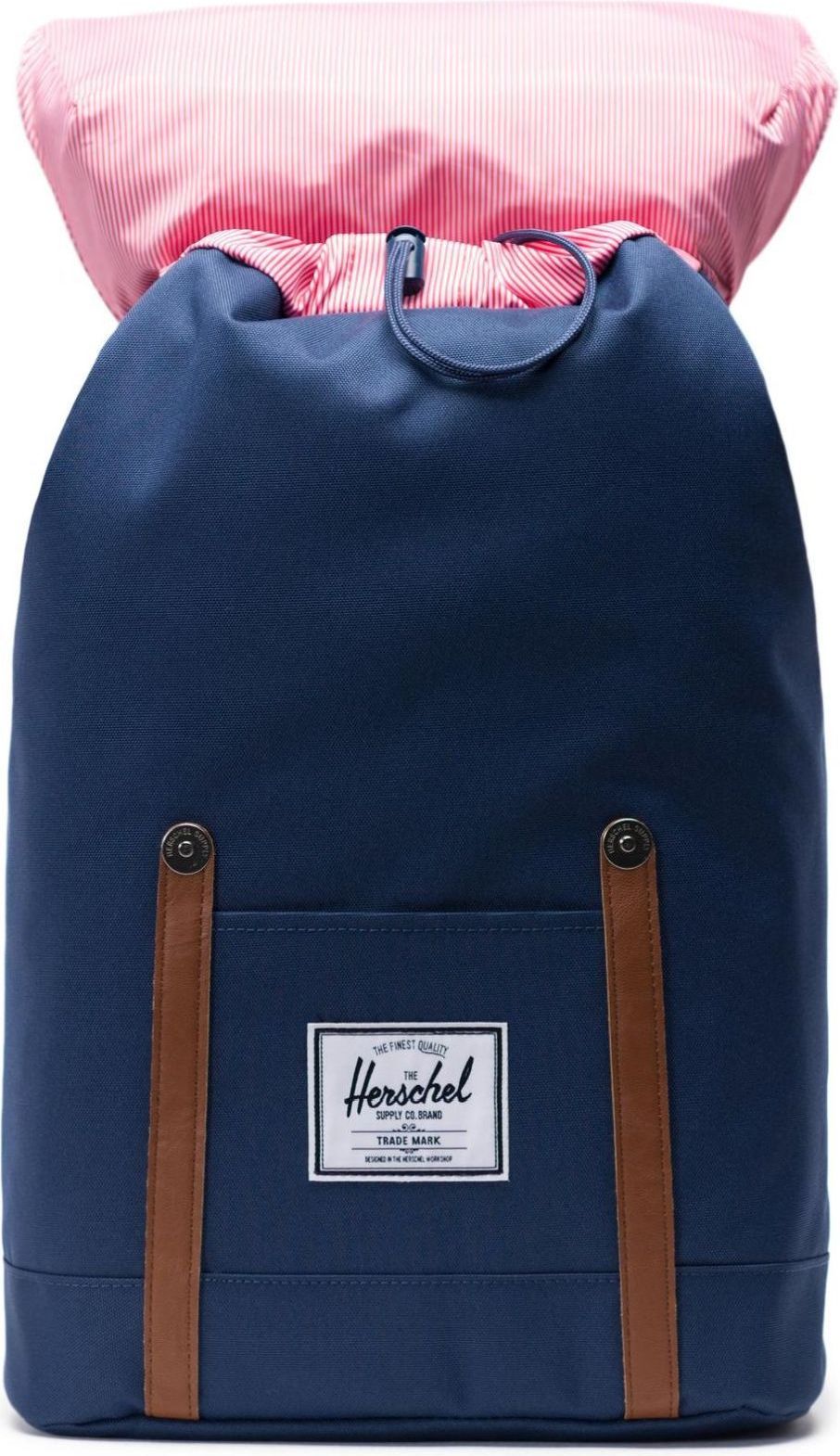 Herschel Retreat - navy/tan synthetic leather uni - obrázek 2