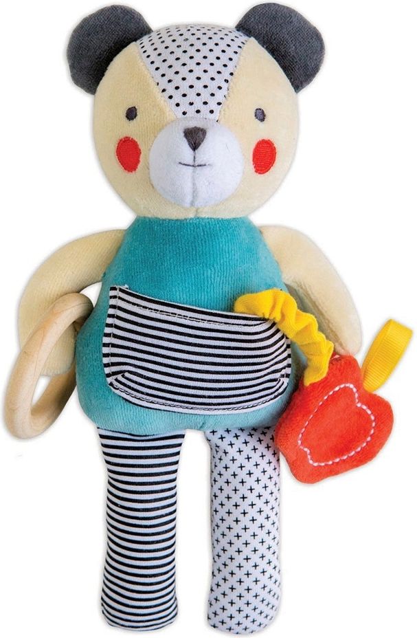 Petit Collage Organic Activity Toy Bear uni - obrázek 1