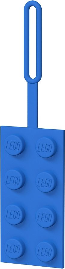 LEGO Jmenovka na zavazadlo - kostka 2x4, modrá - obrázek 1