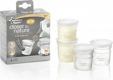Sada nádobek pro uchovávání mléka Tommee Tippee - 4ks - obrázek 1