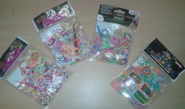 LOOM BANDS GUMIČKY 200ks V SÁČKU - mix barev - obrázek 3