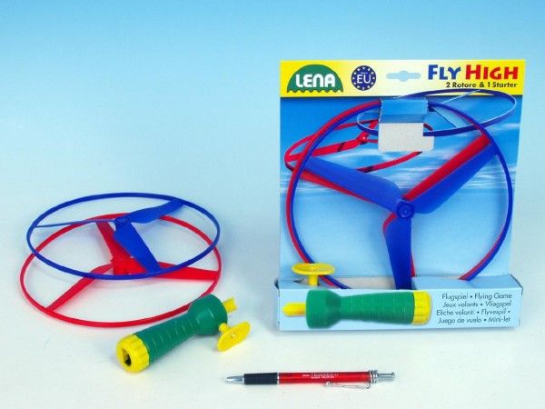 Vystřelovací vrtulky 20cm 2ks + startér plast v sáčku - obrázek 1