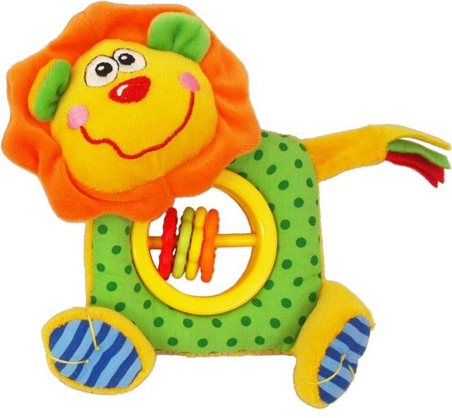 Plyšové chrastítko s pískátkem Baby Mix lev - obrázek 1