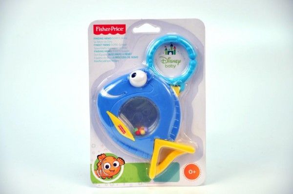 Chrastítko se zrcátkem ryba Dory Fisher Price plast 12cm - obrázek 1