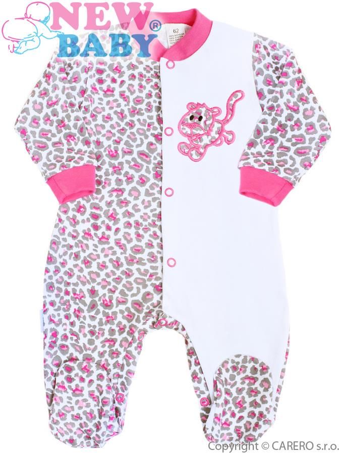 Kojenecký overálek New Baby Leopardík růžový Růžová 68 (4-6m) - obrázek 1