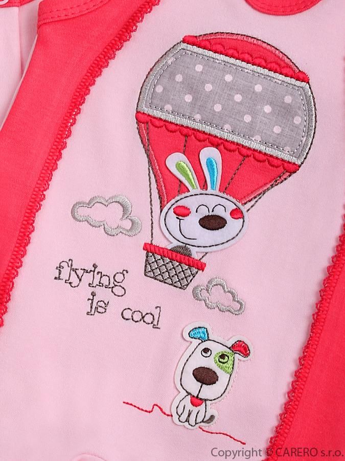 2-dílná souprava vel. 80 Bobas Fashion Happy Balloon korálová - obrázek 2