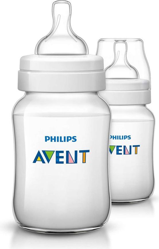 Kojenecká láhev Avent Classic+ 260 ml - 2ks Transparentní - obrázek 1